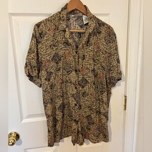 Kathy Lee Woman Two-Piece Outfit Shirt And Skorts Size 14W/16W